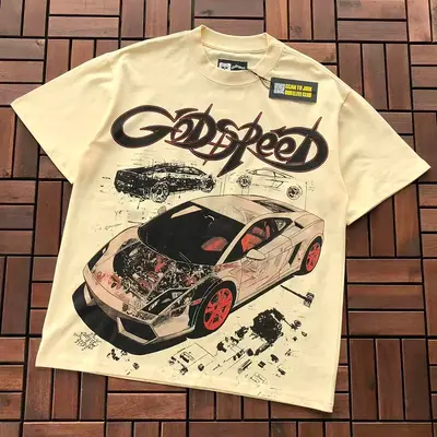 ￥~99 GODSPEED T-SHIRT 55042427 (im 185CM 80KG iwear size S in the photo)