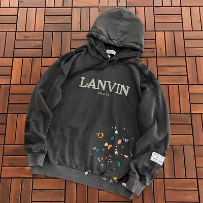 ￥~189 GALLERY DEPT & LANVIN HOODIE 77042669 (im 176CM 58KG iwear size S in the photo)