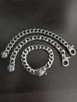 ¥~268 CH🔥OM🔥 HE🔥RTS JEWELRY 55042494 (宽度10mm手链) )