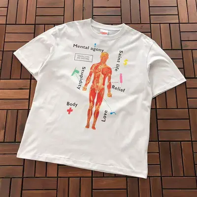 ¥~85 SAINT MICHAEL T-SHIRT 77042718 (im 185CM 70KG iwear size M in the photo)