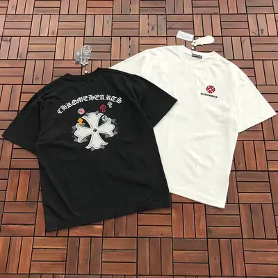 ￥~135 CH🔥OM🔥 HE🔥RTS T-SHIRT 55042845 (im 185CM 70KG iwear size M in the photo)