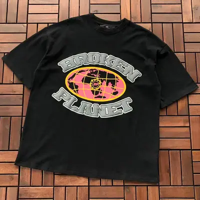 ￥~85 BROKEN PLANET T-SHIRT 77042831 (im 185CM 80KG iwear size L in the photo)
