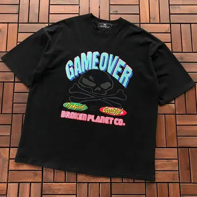 ￥~85 BROKEN PLANET T-SHIRT 77042830 (im 185CM 80KG iwear size L in the photo)