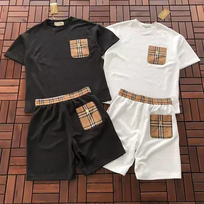 ￥~226 B🔥RB🔥RRY T-SHIRT SHORTS 77042916 (im 185CM 70KG iwear size L in the photo)
