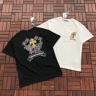 ￥ 159 CH🔥OM🔥 HE🔥RTS T-SHIRT 88042916 (im 185CM 70KG iwear size S in the photo)