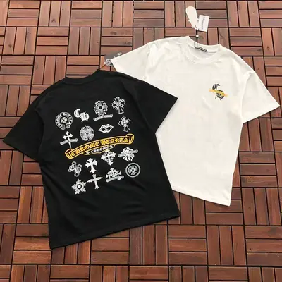 ￥139 CH🔥OM🔥 HE🔥RTS T-SHIRT 88042909 (im 185CM 70KG iwear size S in the photo)