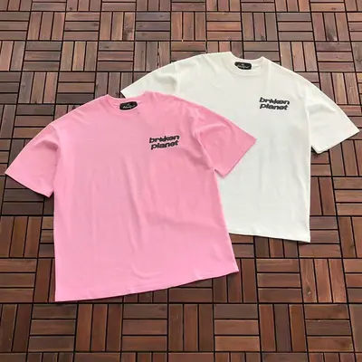 ￥~79 BROKEN PLANET T-SHIRT 77043012 (im 185CM 80KG iwear size L in the photo)