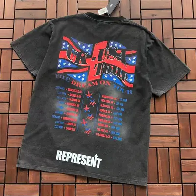 ￥~109 REPRESENT T-SHIRT 77050422 (im 185CM 80KG iwear size M in the photo)