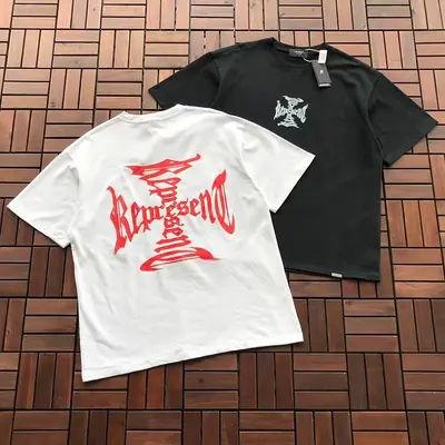 ￥~99 REPRESENT T-SHIRT 77050413 (im 185CM 80KG iwear size XL in the photo)