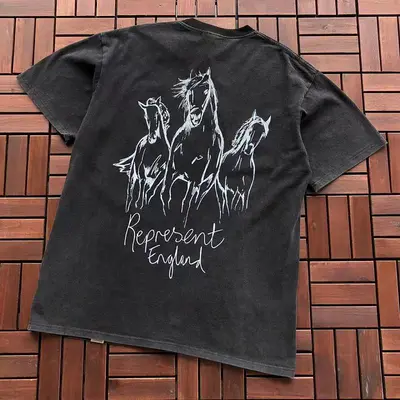 ￥~109 REPRESENT T-SHIRT 77050419 (im 185CM 80KG iwear size XL in the photo)