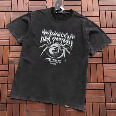 ￥~109 REPRESENT T-SHIRT 77050418 (im 185CM 80KG iwear size L in the photo)