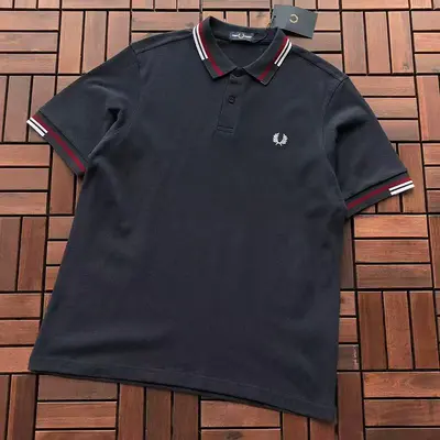 ¥~169 FRED PERRY T-SHIRT 66050513 (im 185CM 80KG iwear size L in the photo)