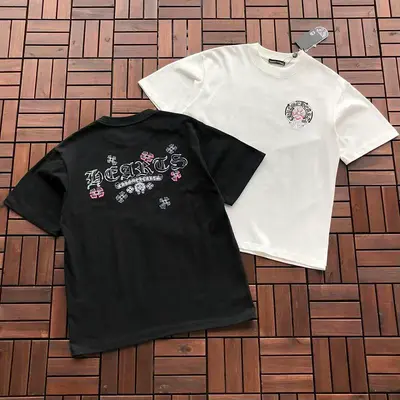 ￥~115 CH🔥OM🔥 HE🔥RTS T-SHIRT 77050635 (im 185CM 80KG iwear size S in the photo)