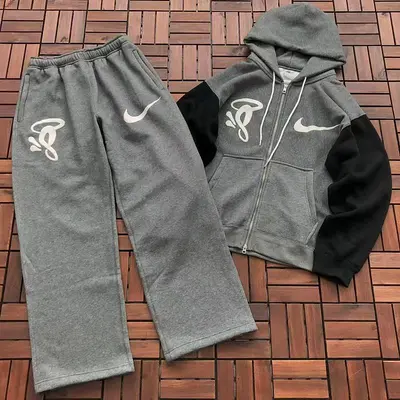 TOP¥259 PANTS¥249 N🔥K🔥& CENTRAL CEE HOODIE TROUSERS FLEECE 88040928