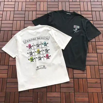 ¥~109 CH🔥OM🔥 HE🔥RTS T-SHIRT 77050724 (im 185CM 80KG iwear size M in the photo)