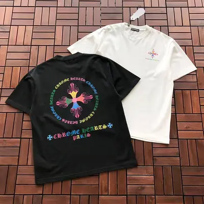 ¥~109 CH🔥OM🔥 HE🔥RTS T-SHIRT 77050736 (im 185CM 80KG iwear size M in the photo)