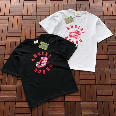 ¥~95 BAPE T-SHIRT 55050836 (im 185CM 70KG iwear size S in the photo)