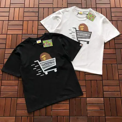 ¥~95 BAPE T-SHIRT 55050835 (im 185CM 70KG iwear size S in the photo)