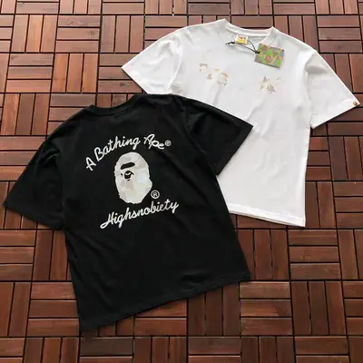 ¥~95 BAPE T-SHIRT 55050824 (im 185CM 70KG iwear size S in the photo)
