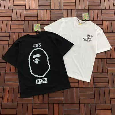 ￥~95 BAPE T-SHIRT 55050825 (im 185CM 70KG iwear size S in the photo)