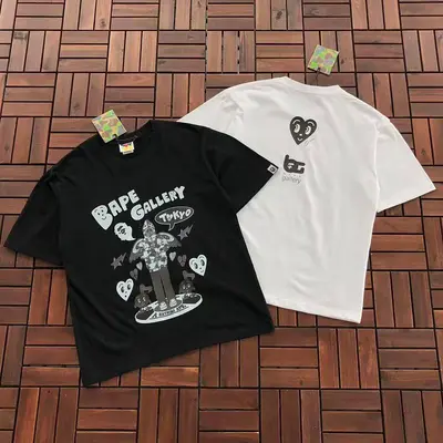 ￥~95 BAPE T-SHIRT 55050829 (im 185CM 70KG iwear size S in the photo)