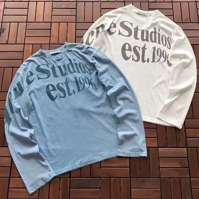 WHITE¥~119 BLUE ¥~125 ACNE STUDIOS LONG-SLEEVE 77050898 (im185CM 70KG iwear size M in the photo)