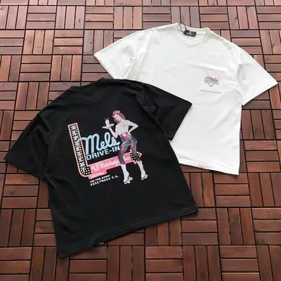 ￥~99 REPRESENT & MELS DINER T-SHIRT 77051255(im 185CM 80KG iwear size M in the photo)
