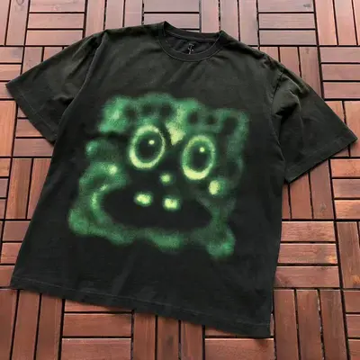 ￥~95 TRAVIS SCOTT T-SHIRT 77051272 (im 185CM 80KG iwear size M in the photo)