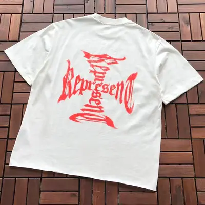￥~86 REPRESENT T-SHIRT 77051268 (im 185CM 80KG iwear size M in the photo)