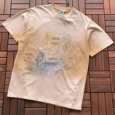 ￥~135 VINTAGE T-SHIRT 55051231 (im 185CM 70KG iwear size M in the photo)