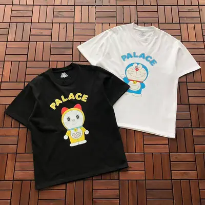 ￥~86 P🔥LA🔥E & DORAEMON T-SHIRT 77051212 (im 185CM 80KG iwear size S in the photo)