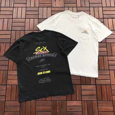 ￥~109 CH🔥OM🔥 HE🔥RTS T-SHIRT 55051448 (im 185CM 80KG iwear size M in the photo)