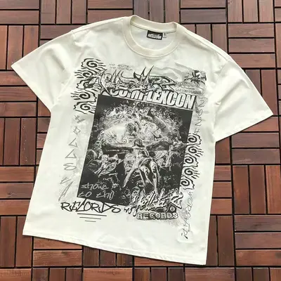 ￥~99 HELLSTAR T-SHIRT 55051529 (im 185CM 80KG iwear size S in the photo)