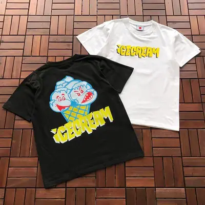 ￥~95 ICECREAM T-SHIRT 55051899 (im 185CM 70KG iwear size M in the photo)
