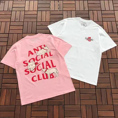 ¥~85 ANTI SOCIAL SOCIAL CLUB T-SHIRT 55051869 (im 185CM 70KG iwear size M in the photo)