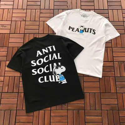 ¥~85 ANTI SOCIAL SOCIAL CLUB T-SHIRT 55051863 (im 185CM 70KG iwear size M in the photo)