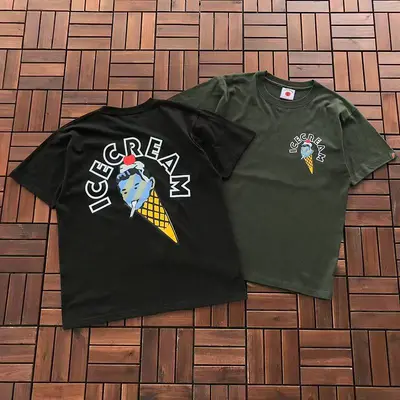 ￥~95 ICECREAM T-SHIRT 55051916 (im 185CM 70KG iwear size M in the photo)