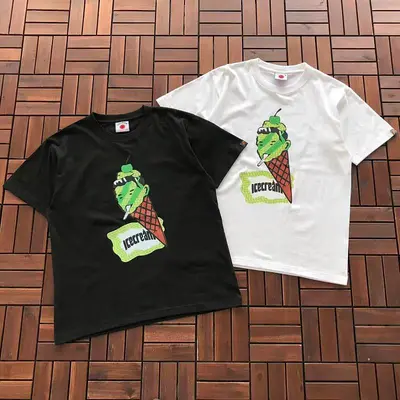 ￥~95 ICECREAM T-SHIRT 55051824 (im 185CM 70KG iwear size M in the photo)
