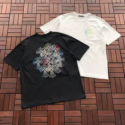 ￥~125 CH🔥OM🔥 HE🔥RTS T-SHIRT 77052021 (im 185CM 80KG iwear size L in the photo)