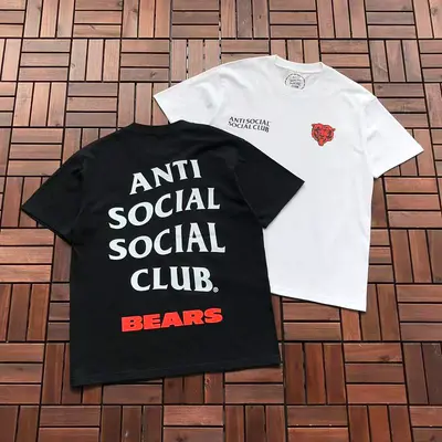¥~85 ANTI SOCIAL SOCIAL CLUB T-SHIRT 55052163 (im 185CM 80KG iwear size M in the photo)