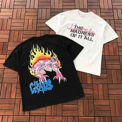 ¥~79 TRAVIS SCOTT T-SHIRT 77052206 (im 185CM 70KG iwear size L in the photo)