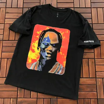 ¥~79 TRAVIS SCOTT T-SHIRT 77052217 (im 185CM 70KG iwear size M in the photo)