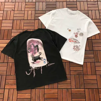 ¥~79 TRAVIS SCOTT T-SHIRT 77052239 (im 185CM 70KG iwear size L in the photo)