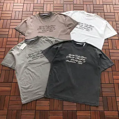 ￥~125 ACNE STUDIOS T-SHIRT 77052405 (im 185CM 70KG iwear size 2XL in the photo)