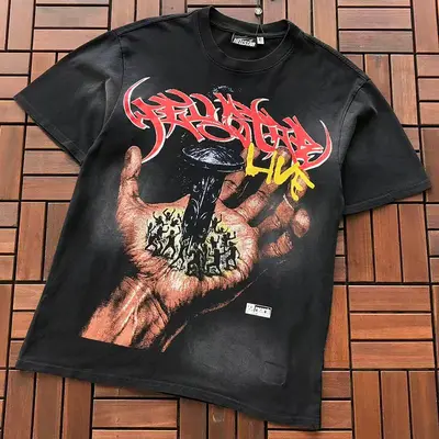 ¥~115 HELLSTAR T-SHIRT 55052529 (im 185CM 80KG iwear size S in the photo)