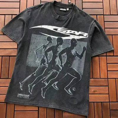 ¥~109 HELLSTAR T-SHIRT 55052526 (im 185CM 80KG iwear size S in the photo)