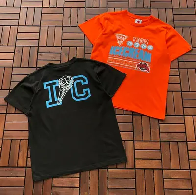 ¥~95 ICECREAM T-SHIRT 55052517 (im 185CM 80KG iwear size M in the photo)