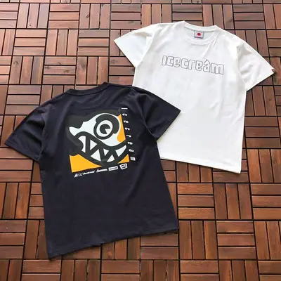 ¥~95 ICECREAM T-SHIRT 55052514 (im 185CM 80KG iwear size M in the photo)