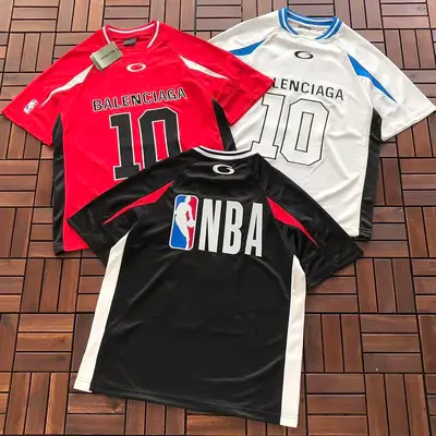 ￥~135 B🔥L🔥🔥🔥IA🔥A & NBA T-SHIRT 77052626 (im 185CM 70KG iwear size S in the photo)