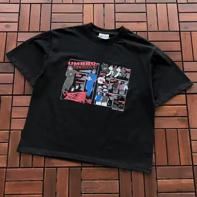 ￥~85 M🔥RT🔥A & UMBRO T-SHIRT 77052665 (im 185CM 70KG iwear size S in the photo)